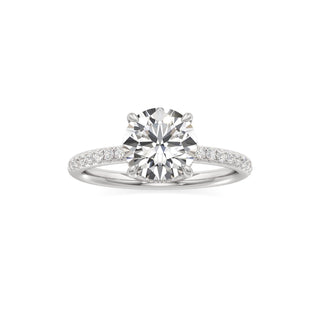 Elara Oval Diamond Band Hidden Halo