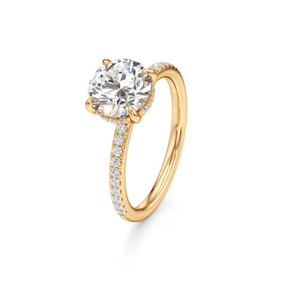 Elara Oval Diamond Band Hidden Halo
