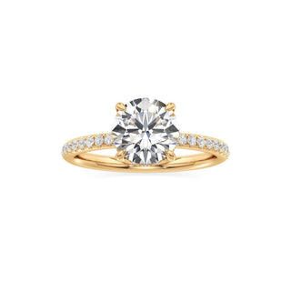 Elara Oval Diamond Band Hidden Halo