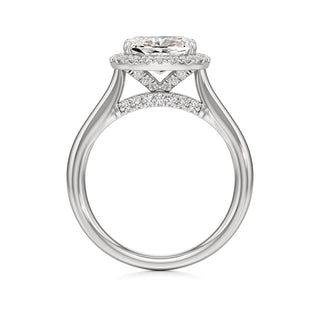Elira Marquise Halo Plain Band