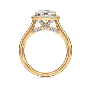 Elira Marquise Halo Plain Band