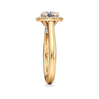 Elira Marquise Halo Plain Band