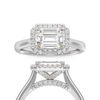 Elira Marquise Halo Plain Band