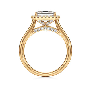 Elira Marquise Halo Plain Band