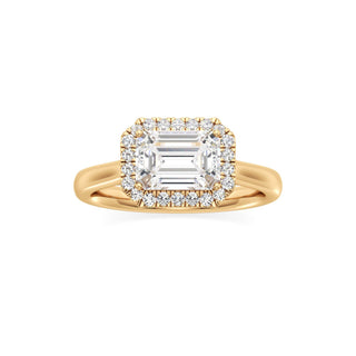 Elira Marquise Halo Plain Band