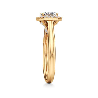 Elira Marquise Halo Plain Band