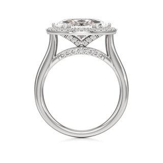 Elira Marquise Halo Plain Band