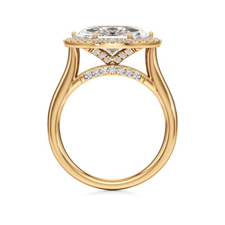 Elira Marquise Halo Plain Band