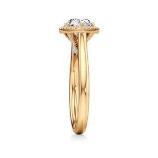 Elira Marquise Halo Plain Band