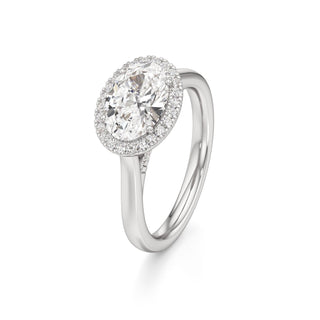 Elira Marquise Halo Plain Band