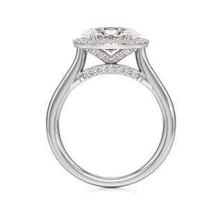 Elira Marquise Halo Plain Band