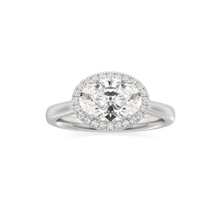 Elira Marquise Halo Plain Band