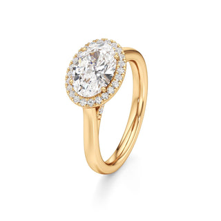 Elira Marquise Halo Plain Band