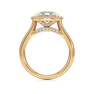 Elira Marquise Halo Plain Band