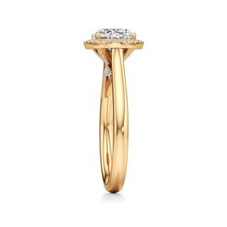 Elira Marquise Halo Plain Band