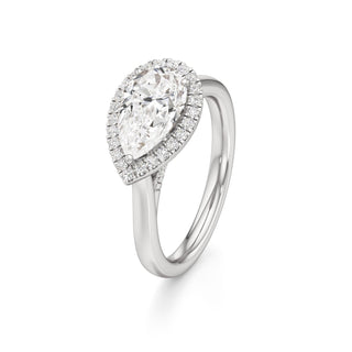 Elira Marquise Halo Plain Band