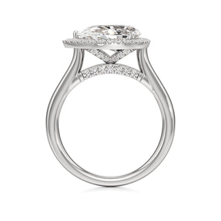 Elira Marquise Halo Plain Band