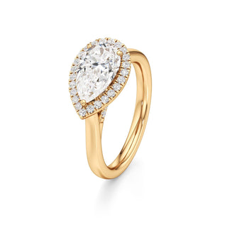 Elira Marquise Halo Plain Band