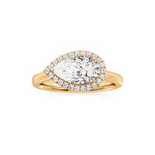 Elira Marquise Halo Plain Band