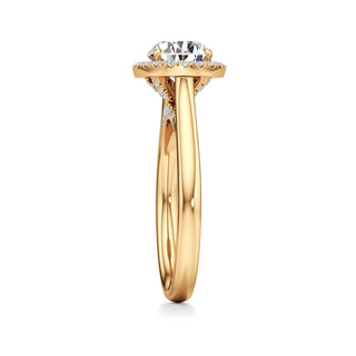 Elira Marquise Halo Plain Band