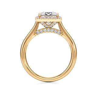 Elira Marquise Halo Plain Band