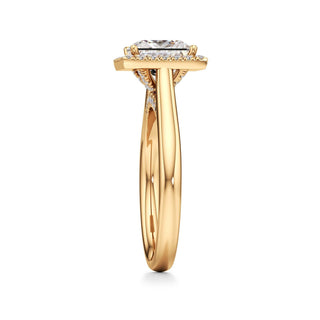 Elira Marquise Halo Plain Band