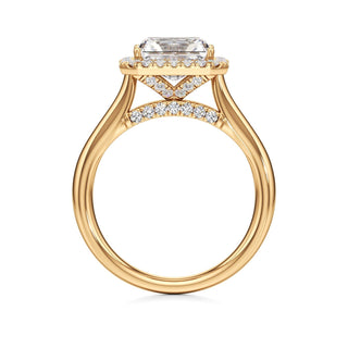 Elira Marquise Halo Plain Band