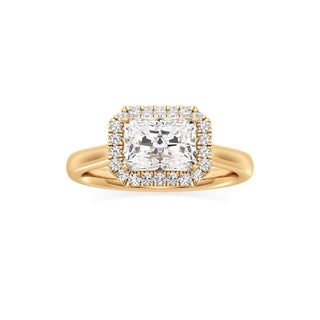 Elira Marquise Halo Plain Band