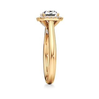 Elira Marquise Halo Plain Band