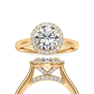 Elira Marquise Halo Plain Band