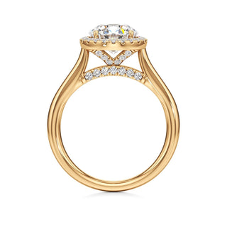 Elira Marquise Halo Plain Band