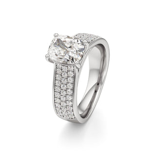 Elysian Round Wide Multi-Row Pave