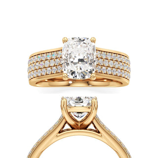 Elysian Round Wide Multi-Row Pave