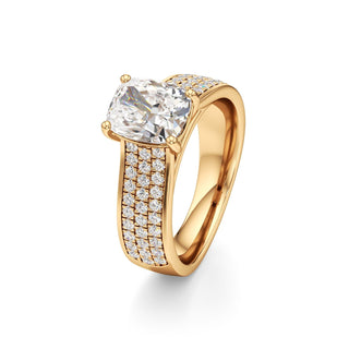 Elysian Round Wide Multi-Row Pave