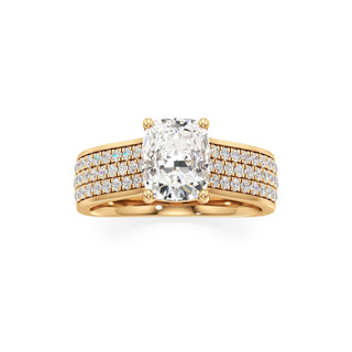 Elysian Round Wide Multi-Row Pave