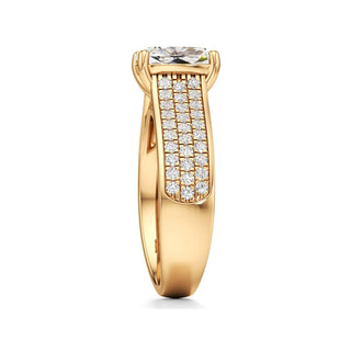 Elysian Round Wide Multi-Row Pave