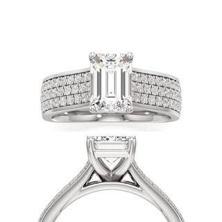 Elysian Round Wide Multi-Row Pave
