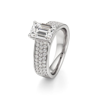 Elysian Round Wide Multi-Row Pave
