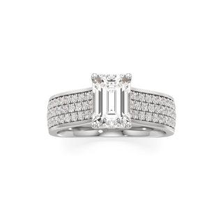 Elysian Round Wide Multi-Row Pave