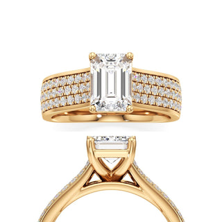 Elysian Round Wide Multi-Row Pave