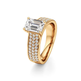 Elysian Round Wide Multi-Row Pave