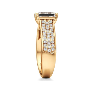 Elysian Round Wide Multi-Row Pave