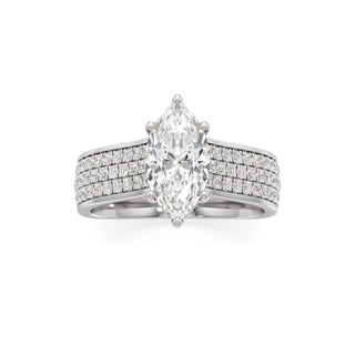 Elysian Round Wide Multi-Row Pave