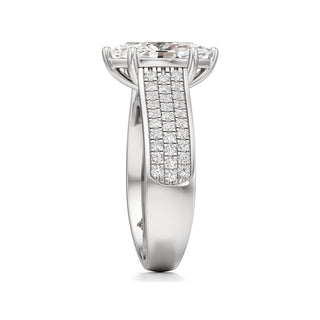 Elysian Round Wide Multi-Row Pave