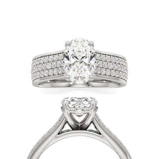 Elysian Round Wide Multi-Row Pave