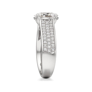 Elysian Round Wide Multi-Row Pave