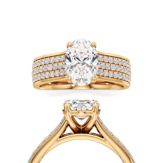 Elysian Round Wide Multi-Row Pave