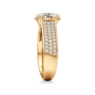 Elysian Round Wide Multi-Row Pave