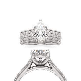 Elysian Round Wide Multi-Row Pave
