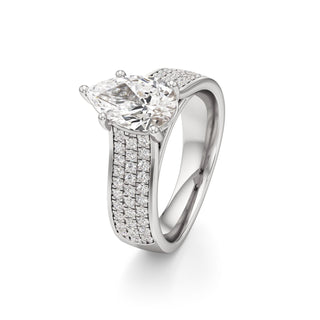 Elysian Round Wide Multi-Row Pave